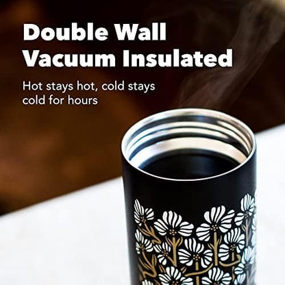 MiiR Flip Traveler 16oz - Double-Wall Vacuum Insulated with Flip Lid, BPA-Free Stainless Steel Construction, Insulated Tumbler for Hot or Cold Drinks