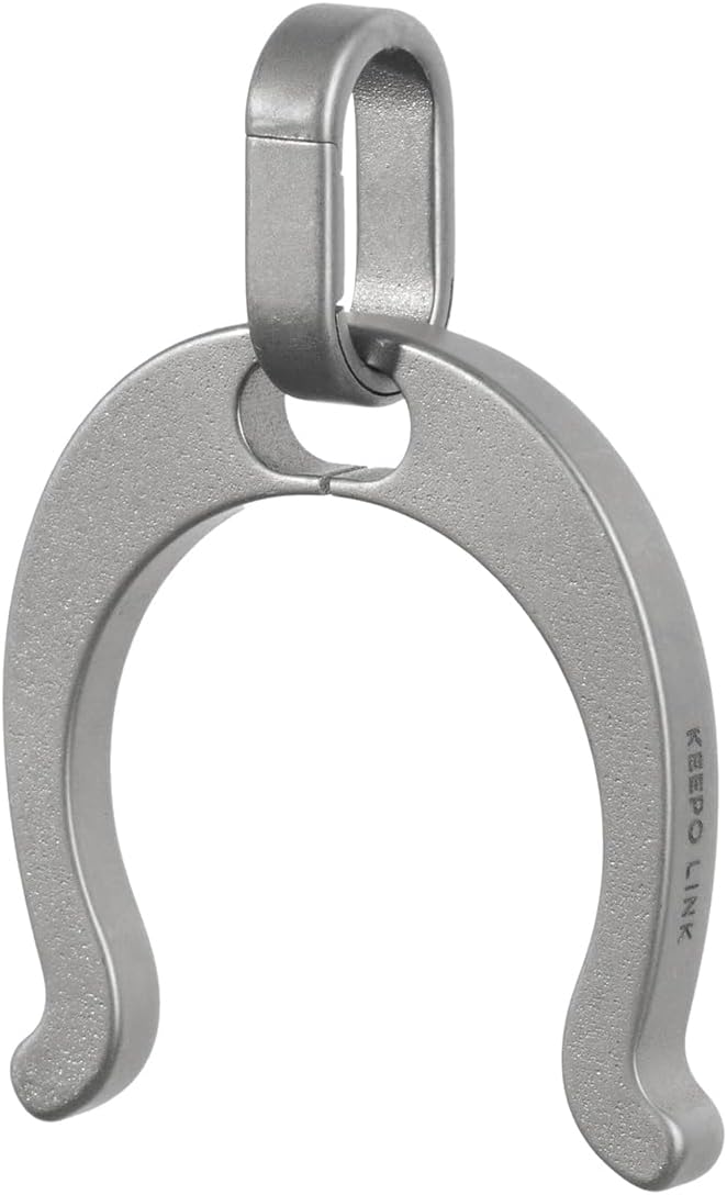 KEEPO LINK Titanium Water Bottle Holder, Keychain Water Bottle Clip for Everyday Carry Outdoor Hiking & Climbing, OLT04