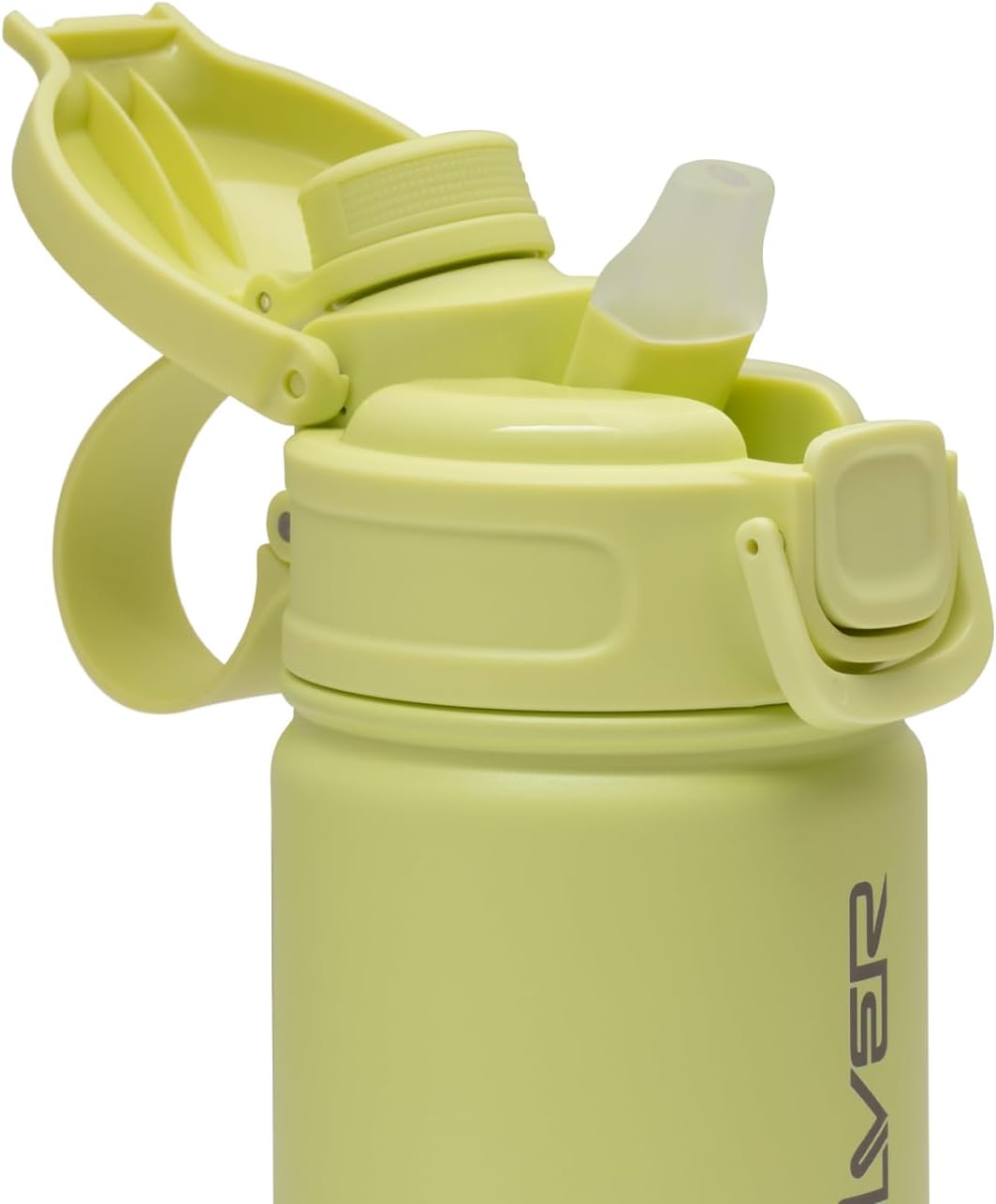 Quiksilver Laguna 32oz Tripple Wall Stainless Steel Water Bottle, Reusuable Sports Bottle with Leak-Proof Straw and Spout Lid, Non-Slip Rubber Base, Carrier Handle, 24H Hot & Cold Insulated Tumbler