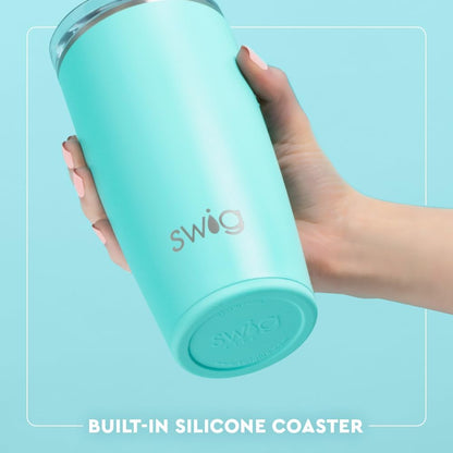 Swig Life 32oz Insulated Tumbler, Travel Coffee Tumbler with Lid, Cup Holder Friendly Travel Coffee Mug, Stainless Steel with Lid (Hayride)