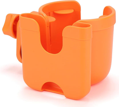 Accmor Stroller Cup Holder with Phone Holder, Bike Cup Holder, Universal Cup Holder for Uppababy Nuna Doona Strollers, 2-in-1 Cup Holder for Walker, Wheelchair, Scooter - Colors A
