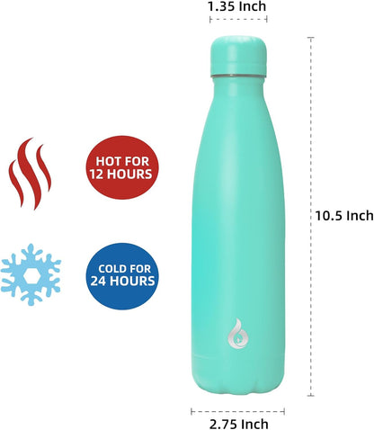 BJPKPK Insulated Water Bottle 12oz Small Stainless Steel Water Bottles Reusable Metal Thermal Keep Cold and Hot,Dreamy Purple - Colors A