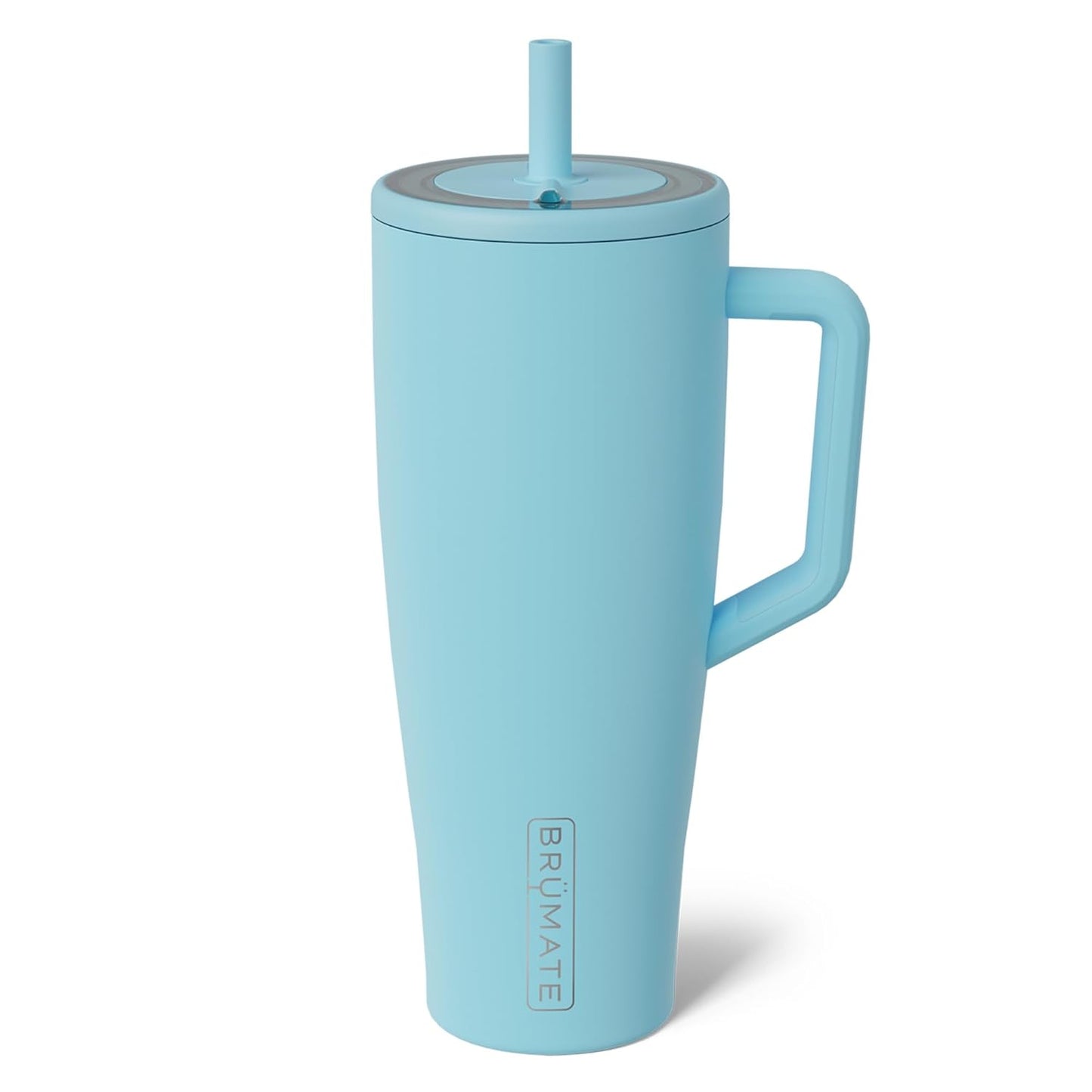 BrüMate Era 40 oz Tumbler with Handle & Straw | 100% Leakproof Insulated Water Bottle Tumbler with Lid & Flexible SoftSip Straw | Made of Stainless Steel | Cup Holder Friendly | 40oz (Nightfall Blue)