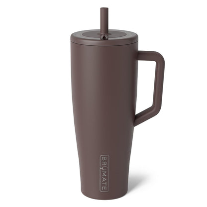 BrüMate Era 40 oz Tumbler with Handle & Straw | 100% Leakproof Insulated Water Bottle Tumbler with Lid & Flexible SoftSip Straw | Made of Stainless Steel | Cup Holder Friendly | 40oz (Nightfall Blue)