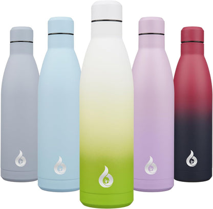 BJPKPK Insulated Water Bottle 12oz Small Stainless Steel Water Bottles Reusable Metal Thermal Keep Cold and Hot,Dreamy Purple - Colors B