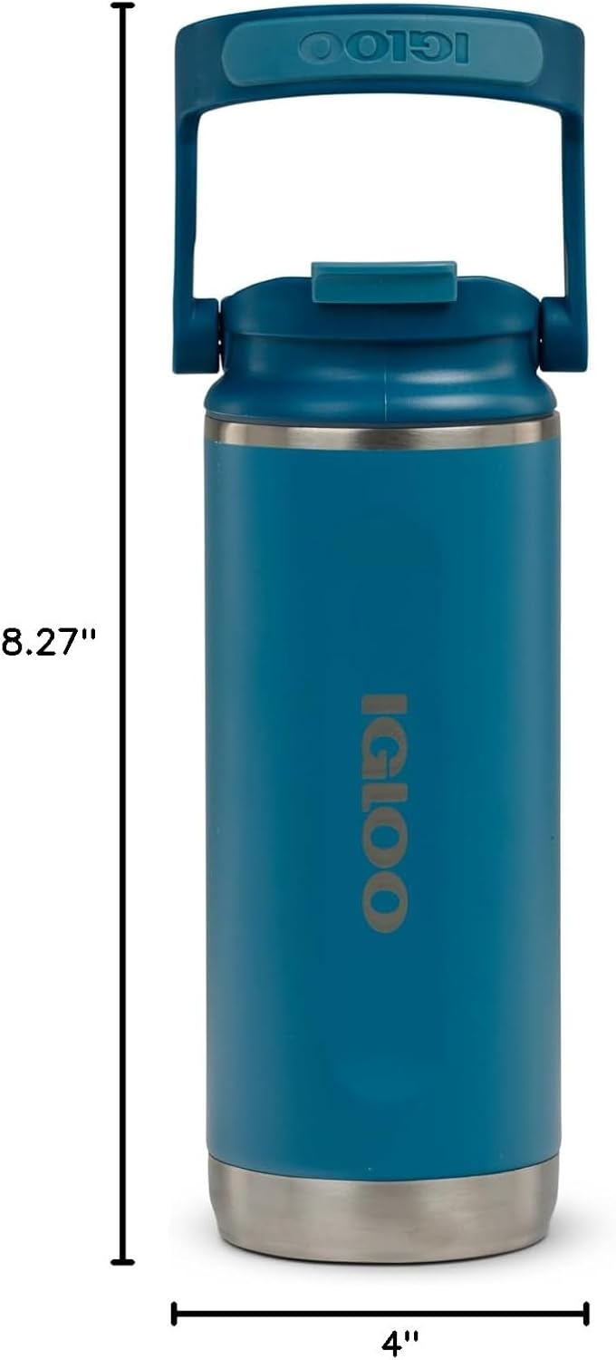 Igloo 20 oz Stainless Steel Tumbler | Sport Sipper Bottle | Thrift Pink