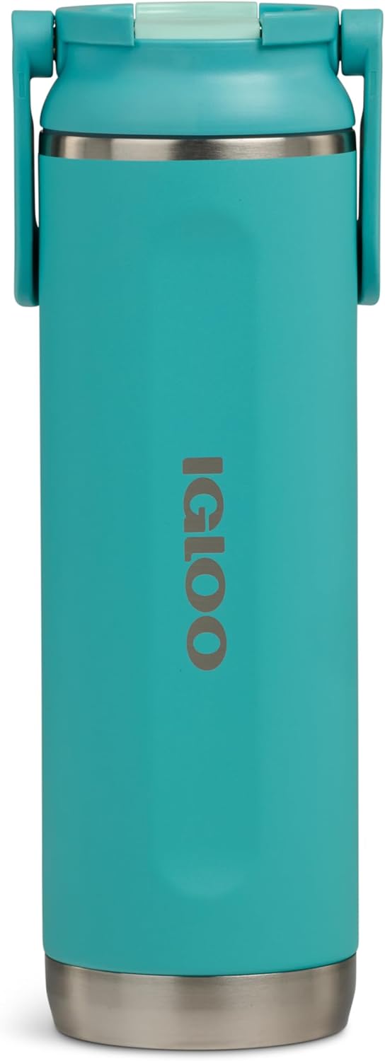 Igloo 20 oz Stainless Steel Tumbler | Sport Sipper Bottle | Thrift Pink