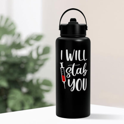 SANDJEST Pickleball Gift for Women, Water Bottle Stainless Steel 32oz with Lid & Straw, Sport Insulated Bottles Gifts for Girls Friends Teens Birthday Christmas