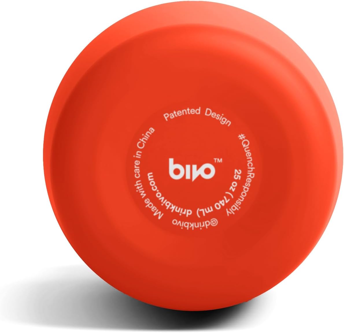 Bivo Duo 25oz Non Insulated Stainless Steel Bike Water Bottle - Lightweight for Cycling, Hiking, Sports - No Plastic Taste, Fits Most Cages, Dishwasher Safe - (Raw)