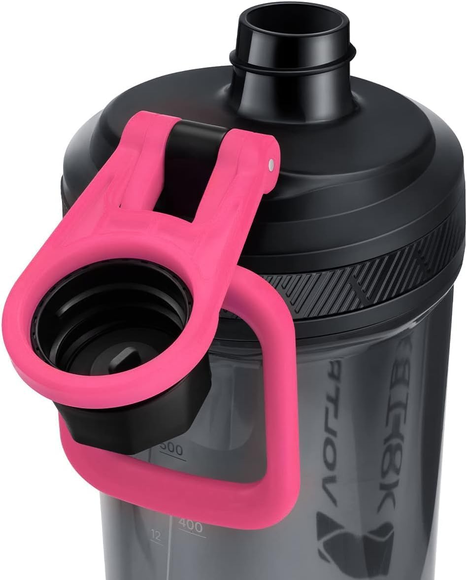 VOLTRX Electric Protein Shaker Bottle - USB Rechargeable Mixer Cup for Shakes and Meal Replacements, BPA-Free Tritan, 20oz