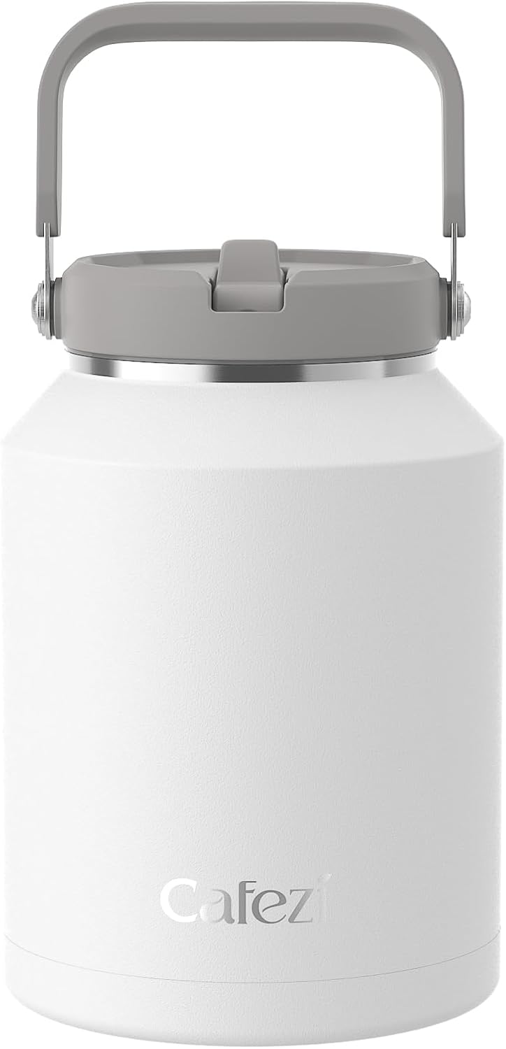 40 oz Insulated Tumbler with Top Handle and Flip Straw, Vacuum Insulated Stainless Steel Cup with Leak-Proof Lid, Sweat-Free, Fits Cup Holder, Keeps Ice Cold up to 30 Hours