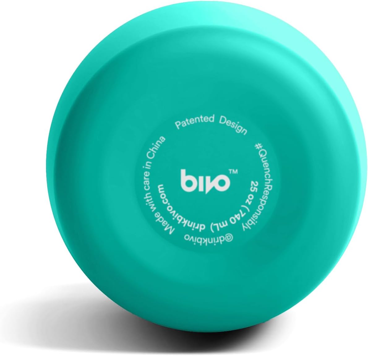 Bivo Duo 25oz Non Insulated Stainless Steel Bike Water Bottle - Lightweight for Cycling, Hiking, Sports - No Plastic Taste, Fits Most Cages, Dishwasher Safe - (Raw)