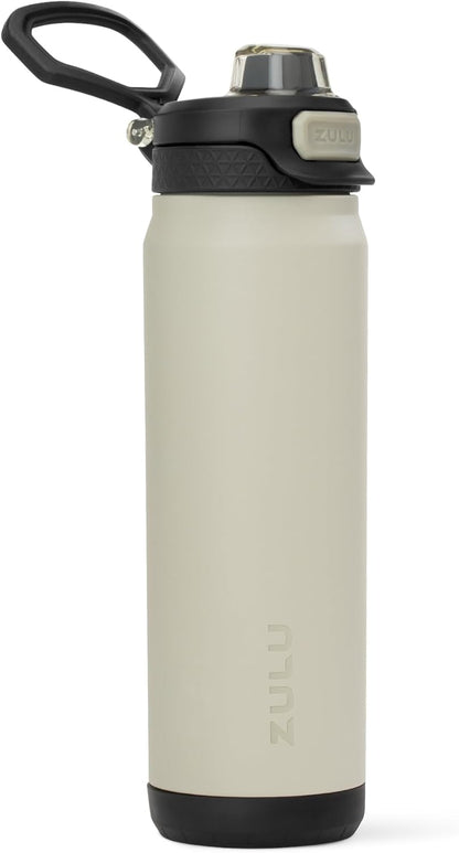 ZULU Powerfill Pro 32oz Stainless Steel Water Bottle with Quick Fill Lid, Triple Walled Vacuum Insulated Metal, Leak Proof Locking Lid, Sip and Chug, Reusable BPA Free, High Tide