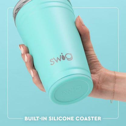 Swig Life 32oz Insulated Tumbler, Travel Coffee Tumbler with Lid, Cup Holder Friendly Travel Coffee Mug, Stainless Steel with Lid (Hayride)