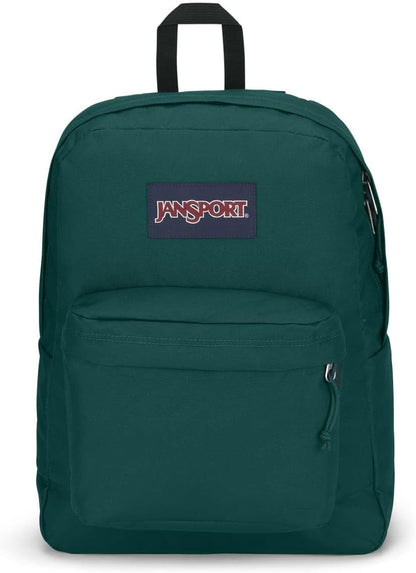 JanSport SuperBreak One Backpacks - Durable, Lightweight Bookbag with 1 Main Compartment, Front Utility Pocket with Built-in Organizer - Premium Backpack, Black - Colors B