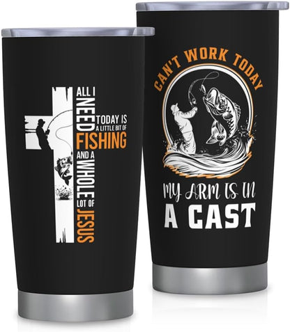 Camping Gifts for Men Women Tumbler 20oz, Camper Gifts Coffee Cups, Camp Essentials, Camp Accessories, Gift for RV Owners, Campsite Outdoors RV Travel Lovers Mug