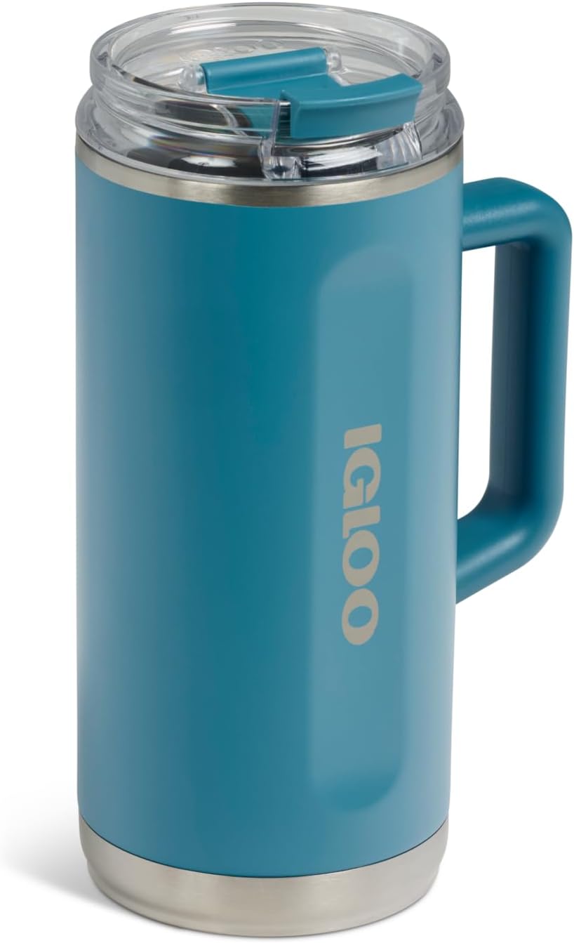 Igloo 20 oz Stainless Steel Tumbler | Sport Sipper Bottle | Thrift Pink