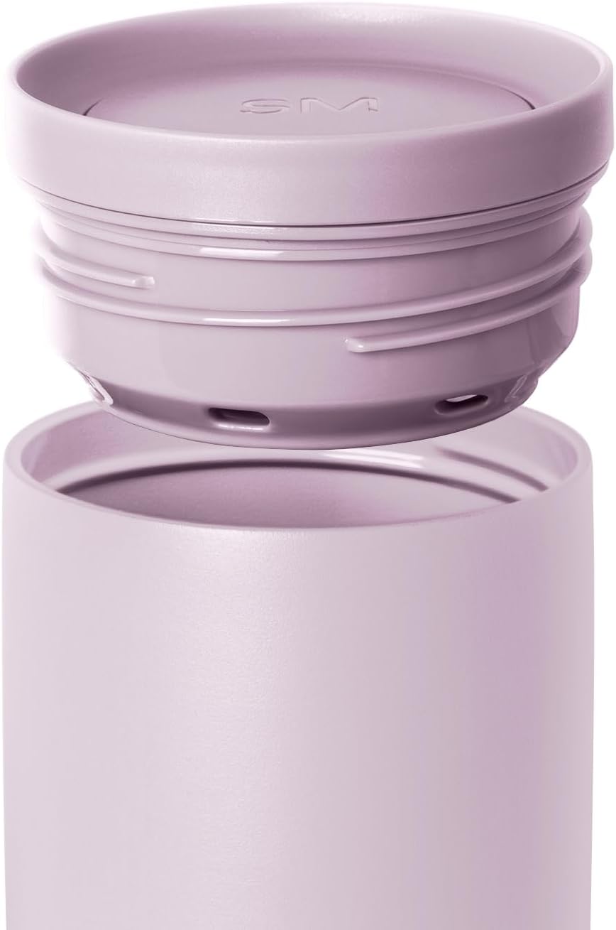 Simple Modern Travel Coffee Mug Tumbler with 360° Lid | Ceramic-Lined Insulated Stainless Steel Cold Brew Iced Coffee Cup | Gifts for Women Men Her Him | Voyager Signature | 16oz | Sea Glass Sage