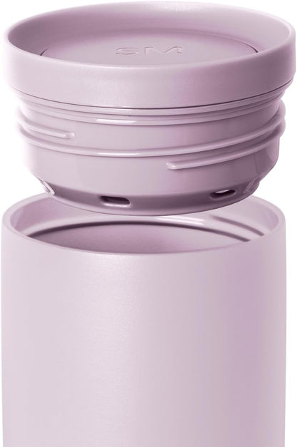 Simple Modern Travel Coffee Mug Tumbler with 360° Lid | Ceramic-Lined Insulated Stainless Steel Cold Brew Iced Coffee Cup | Gifts for Women Men Her Him | Voyager Signature | 16oz | Sea Glass Sage