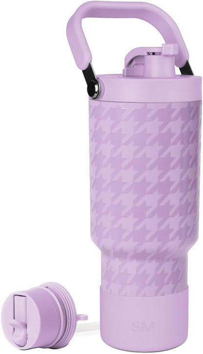 Simple Modern Trek Pivot | 40oz Flip Straw Tumbler with Handle | Water Bottle & Boot | Interchangeable Straw & Chug Lids | Insulated Stainless Steel Jug | Gym Sports Outdoors | Forest - Colors A