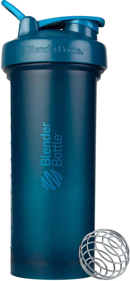 BlenderBottle Classic V2 Shaker Bottle Perfect for Protein Shakes and Pre Workout, 20-Ounce, Clear/Black