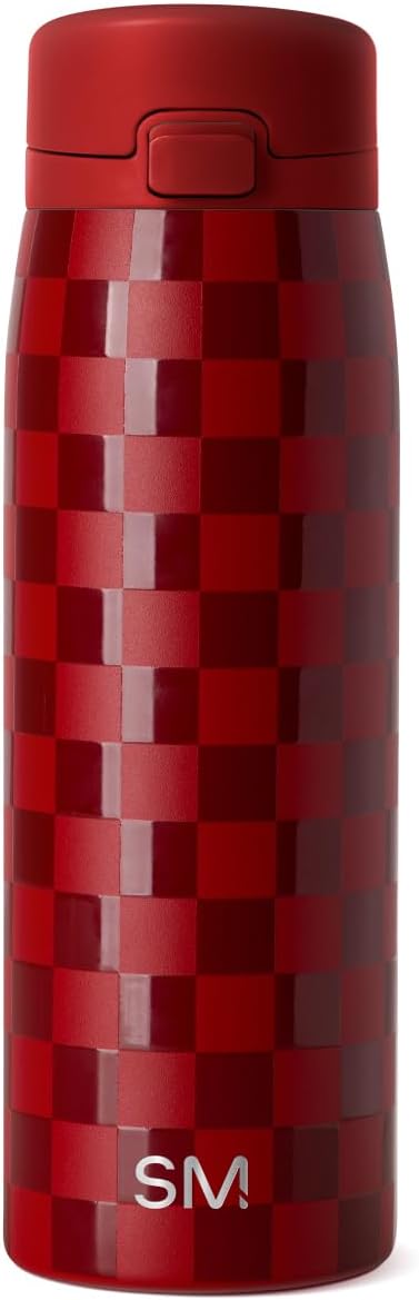 Simple Modern Sidekick Travel Coffee Mug | Ceramic-Lined Insulated Stainless Steel Tumbler | Leak-Proof and Cup Holder Friendly | 16oz, Almond Birch Mix