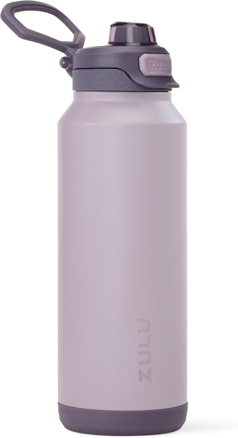 ZULU Powerfill Pro 32oz Stainless Steel Water Bottle with Quick Fill Lid, Triple Walled Vacuum Insulated Metal, Leak Proof Locking Lid, Sip and Chug, Reusable BPA Free, High Tide
