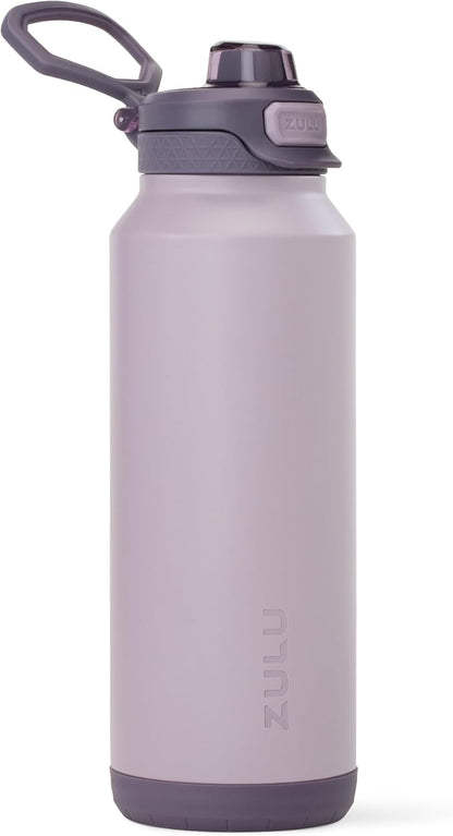 ZULU Powerfill Pro 32oz Stainless Steel Water Bottle with Quick Fill Lid, Triple Walled Vacuum Insulated Metal, Leak Proof Locking Lid, Sip and Chug, Reusable BPA Free, High Tide