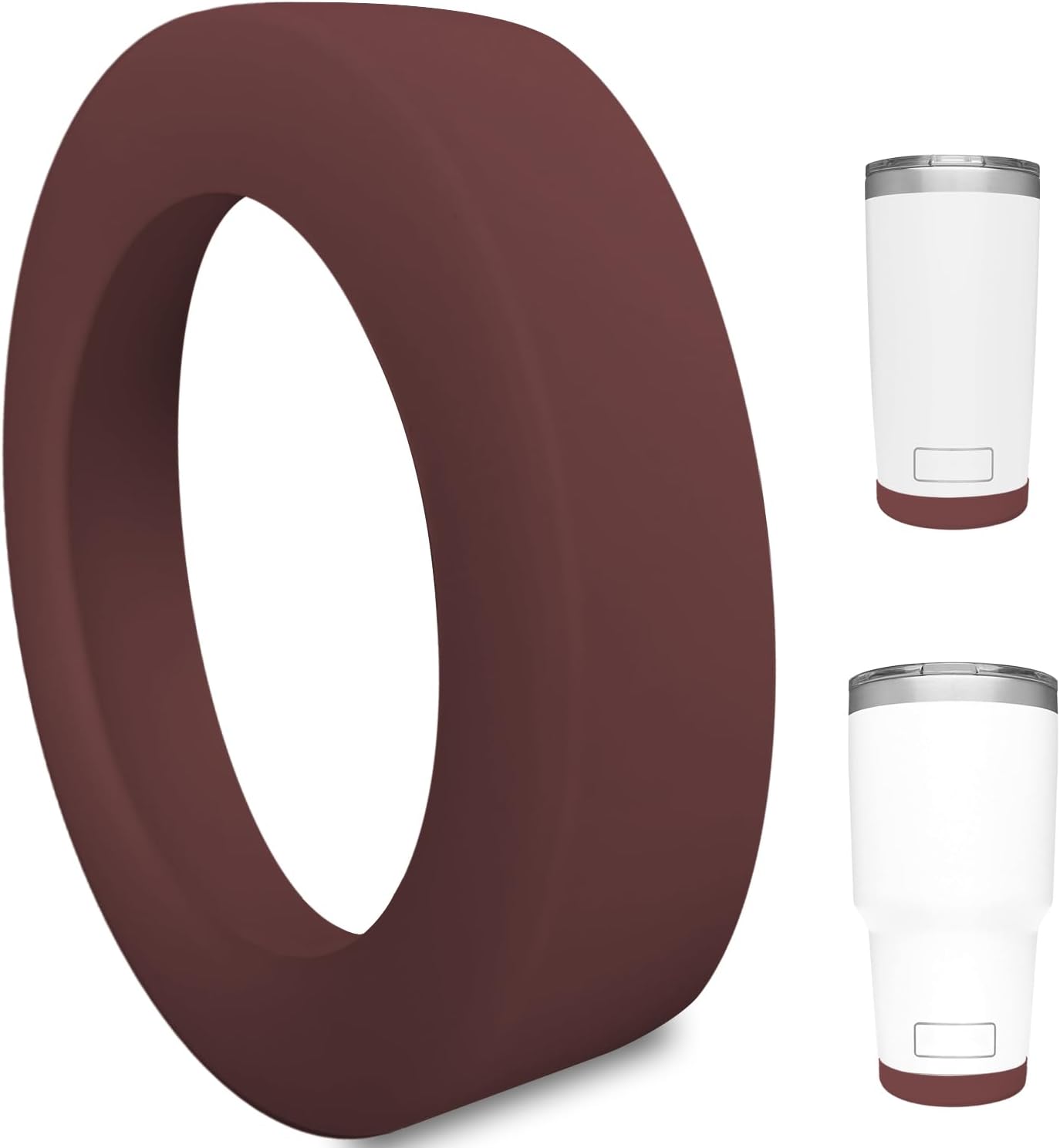 Silicone Boot Sleeve for YETI Tumbler 30 oz, 20 oz - Safer Protection and Less Noise for Yeti Coffee Mug Cup 20oz 30 oz - Dishwasher Safe