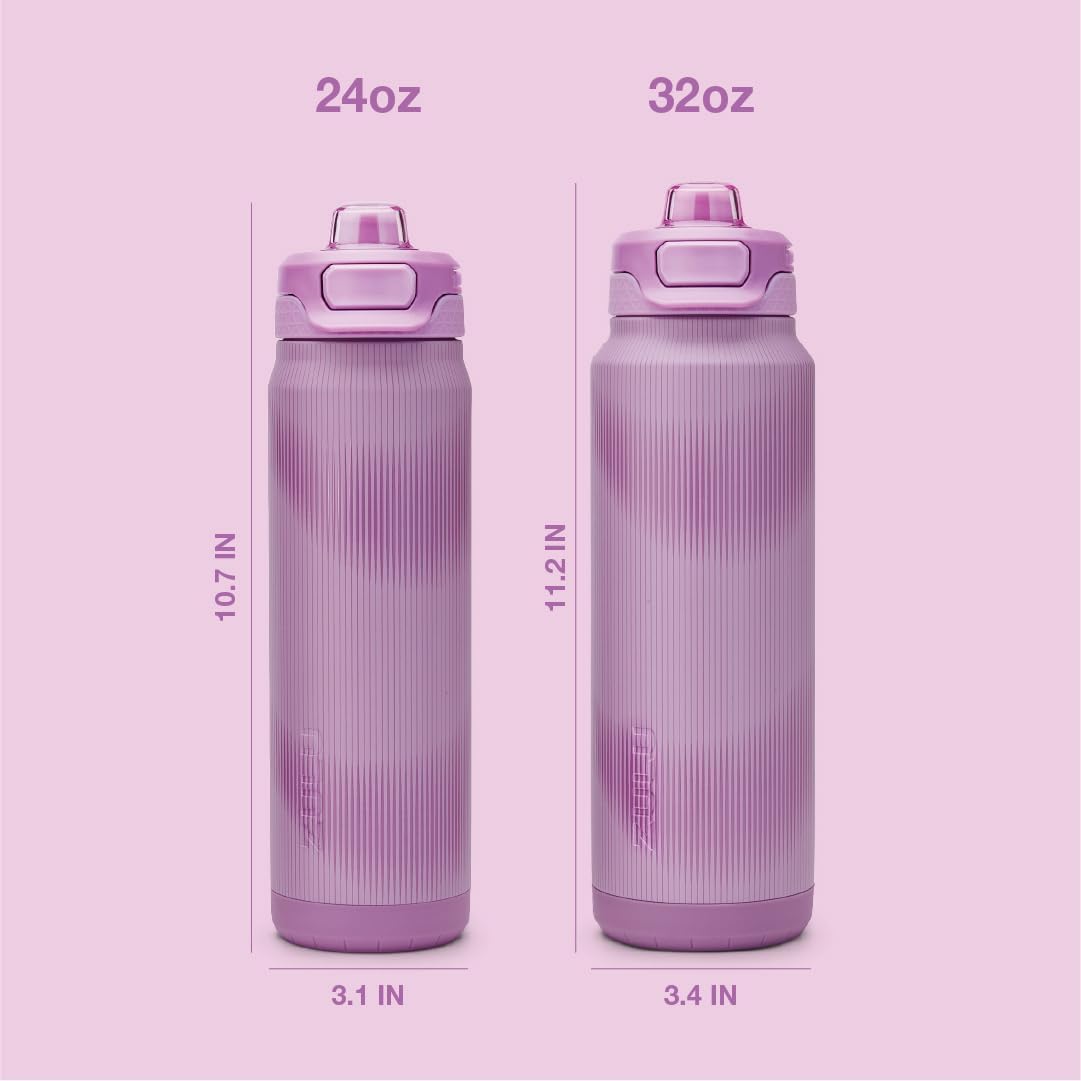 ZULU Powerfill Pro 32oz Stainless Steel Water Bottle with Quick Fill Lid, Triple Walled Vacuum Insulated Metal, Leak Proof Locking Lid, Sip and Chug, Reusable BPA Free, High Tide