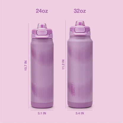 ZULU Powerfill Pro 32oz Stainless Steel Water Bottle with Quick Fill Lid, Triple Walled Vacuum Insulated Metal, Leak Proof Locking Lid, Sip and Chug, Reusable BPA Free, High Tide
