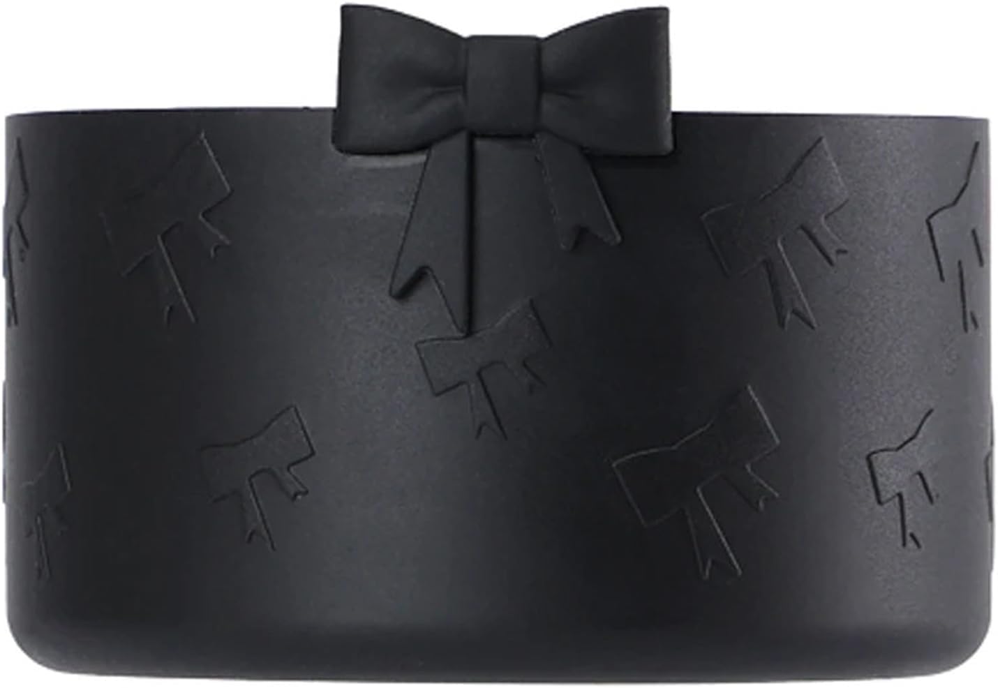 1Pcs Black Bow Protective Cup Boot for 20 30 40oz Stanley Bumper, Silicone Tumbler Bottom Sleeve Cover Accessories for Women