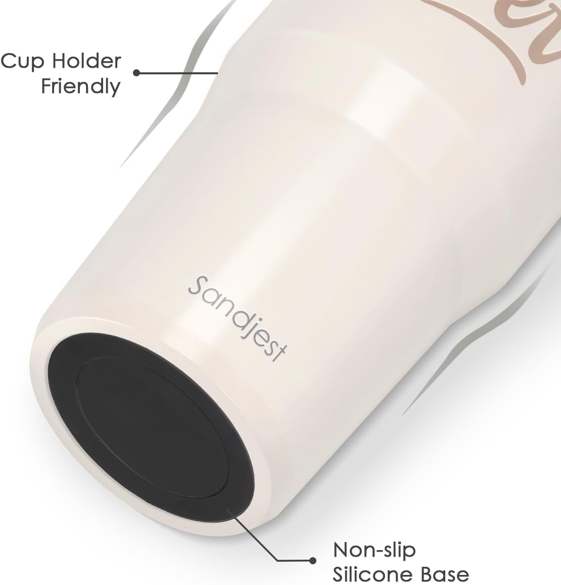 SANDJEST Leopard Skin Stainless Steel Straw Lid Tumbler 30oz with Carry Handle for Women Girls, Insulated Travel Coffee Cup, Gift for Sports Outdoor Workout Christmas Birthday (Beige)