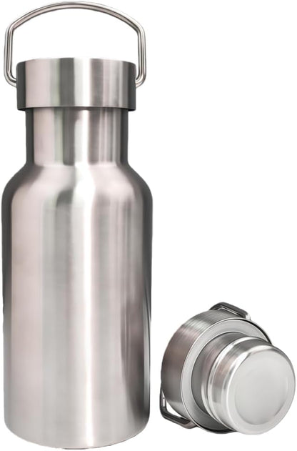 Vacuum Insulated Stainless Steel Water Bottle Insulated Water Bottle Wide Mouth Insulated Metal Bottle for Cold Drinks I BPA-Free Bottle for Travel (17oz)