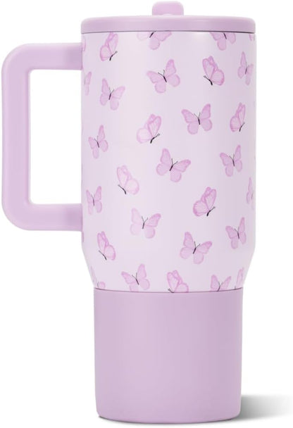 HydroJug Kids - 20 oz Insulated Kids Water Bottle with Flip Straw & Handle | Leak-Proof & Durable | Perfect for School, Sports, Lunch, Travel & Camp, Primrose