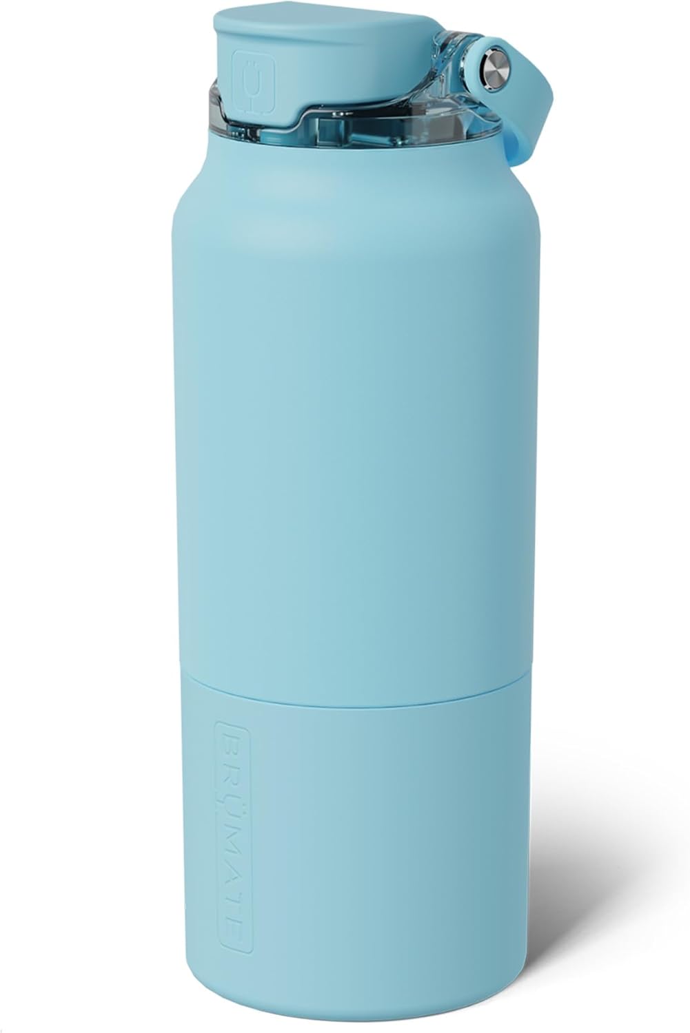 BrüMate Rise 25oz Water Bottle With 100% Leakproof Covered Silicone Straw | Insulated Stainless Steel Water Bottle | Cup-Holder Friendly | Fast Flow | Soft Sip Silicone Spout | BPA-Free (Rose Taupe)