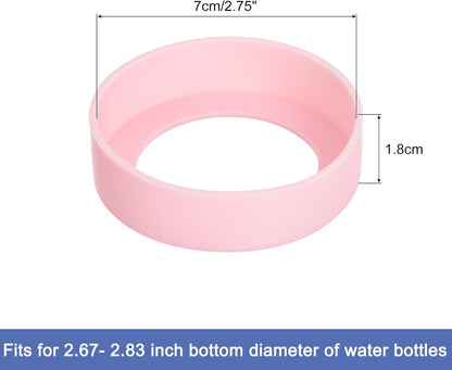 uxcell Water Bottle Boot, Protective Silicone Boot Sleeve Non Slip Bottom Cover Bumper for Water Bottles Mug Tumbler