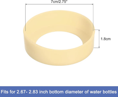 uxcell Water Bottle Boot, Protective Silicone Boot Sleeve Non Slip Bottom Cover Bumper for Water Bottles Mug Tumbler