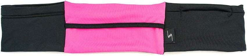 3 Pocket Adjustable Running Belt Waist Pack, Fanny Pack For Working Out With Sweat Resistant Backing, Holds All iPhone Models