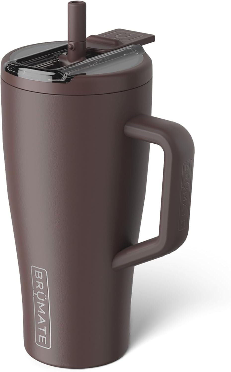BrüMate Era Flip 30oz Tumbler with 100% Leakproof Covered Straw Lid | Hygienic Covered Straw | Insulated Stainless Steel Water Bottle with Handle | Cup Holder Friendly | BPA-Free (Sage)