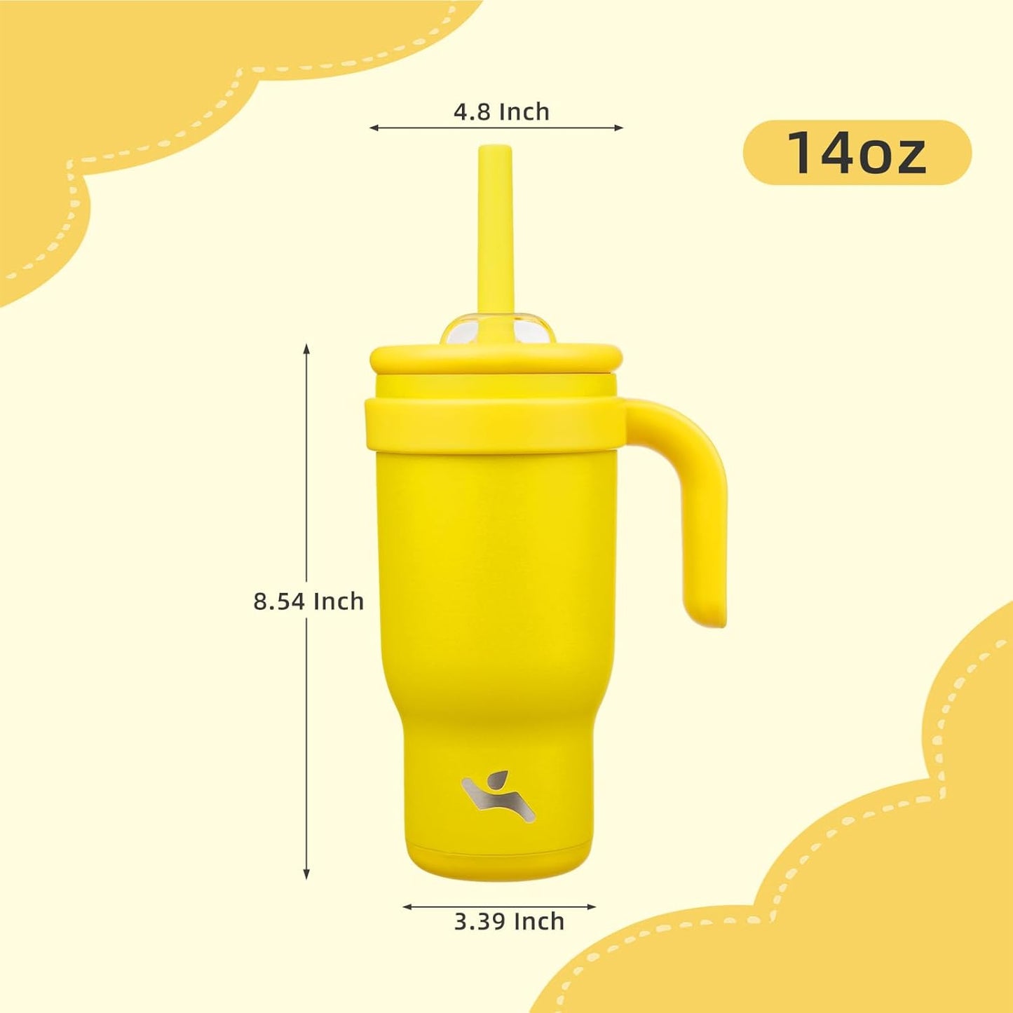 Konokyo 30 oz Tumbler with Side Handle, Insulated Water Bottle with Straw and 2 in 1 Lid, Stainless Steel Cup Travel Coffee Mug for Sports Office Gym,Purple