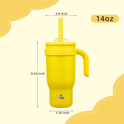 Konokyo 30 oz Tumbler with Side Handle, Insulated Water Bottle with Straw and 2 in 1 Lid, Stainless Steel Cup Travel Coffee Mug for Sports Office Gym,Purple