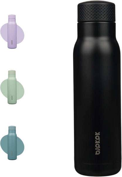 BJPKPK Stainless Steel Water Bottle,21oz insulated Reusable Bottle,Leakproof Metal Thermal Flask Double Wall,Keep Drinks Cold and Hot,Mint Green