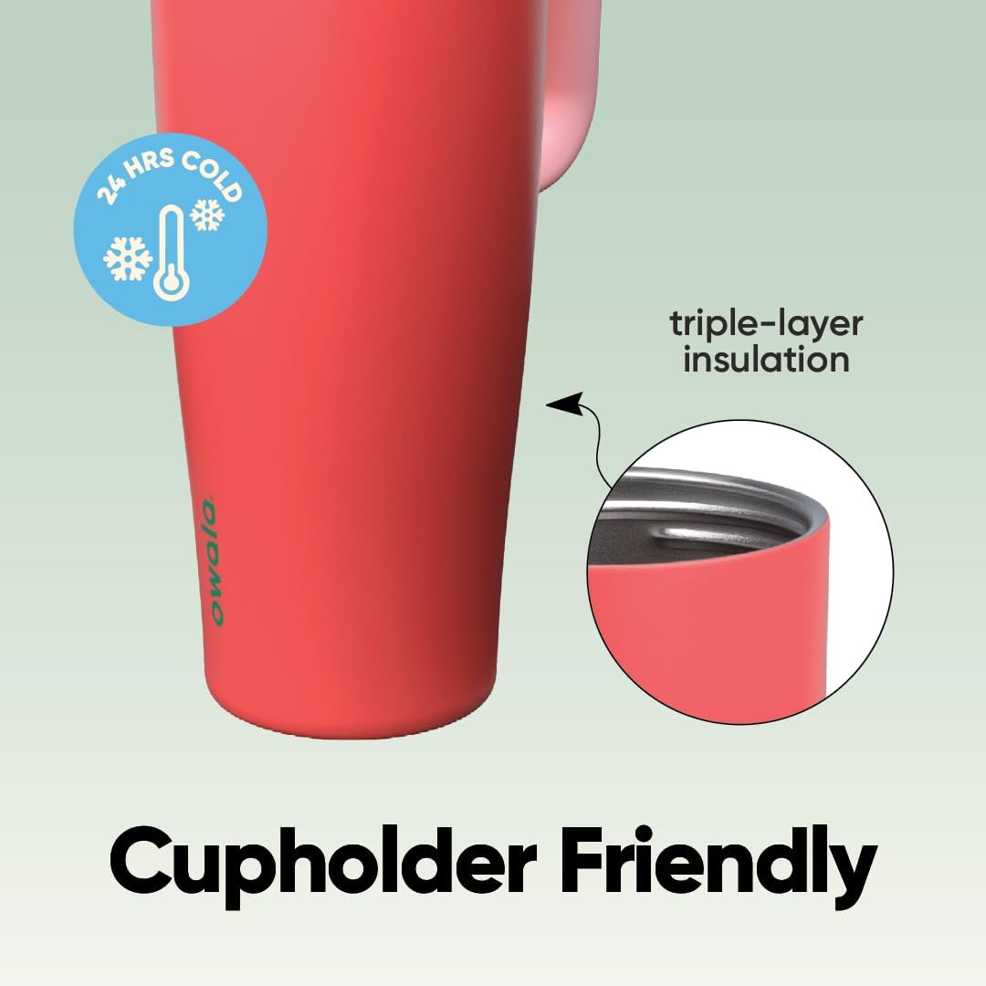 Owala FreeSip Tumbler - Stainless Steel - 40-oz. - Tan (Lightly Toasted)