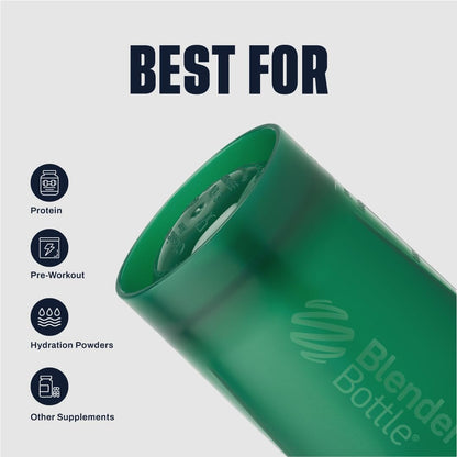 BlenderBottle Classic V2 Shaker Bottle Perfect for Protein Shakes and Pre Workout, 20-Ounce, Clear/Black