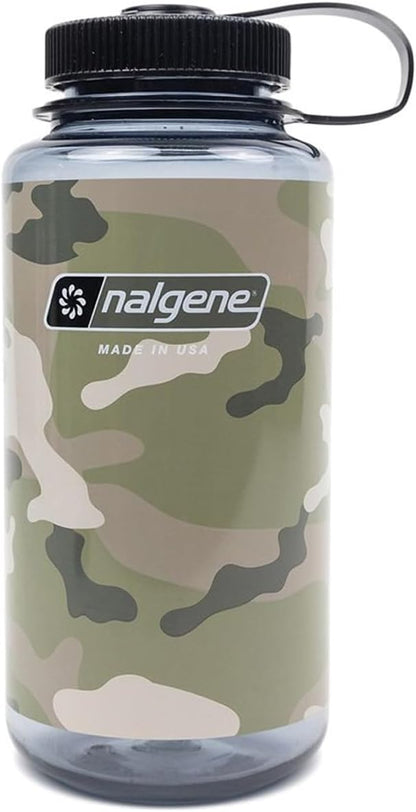Nalgene 32 oz Wide Mouth Water Bottle | BPA-Free, Durable & Leak Proof, Lightweight Bottle for Hiking & Gym, Work & Travel