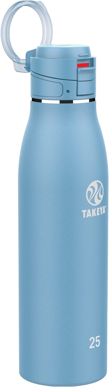Takeya 17 oz Traveler Stainless Steel Insulated Travel Coffee Mug with Locking Leak Proof Lid, Premium Quality, BPA Free, Arctic