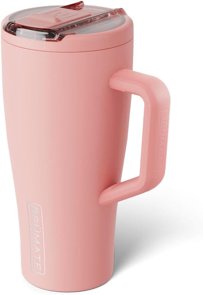 BrüMate Era Flip 30oz Tumbler with 100% Leakproof Covered Straw Lid | Hygienic Covered Straw | Insulated Stainless Steel Water Bottle with Handle | Cup Holder Friendly | BPA-Free (Sage)