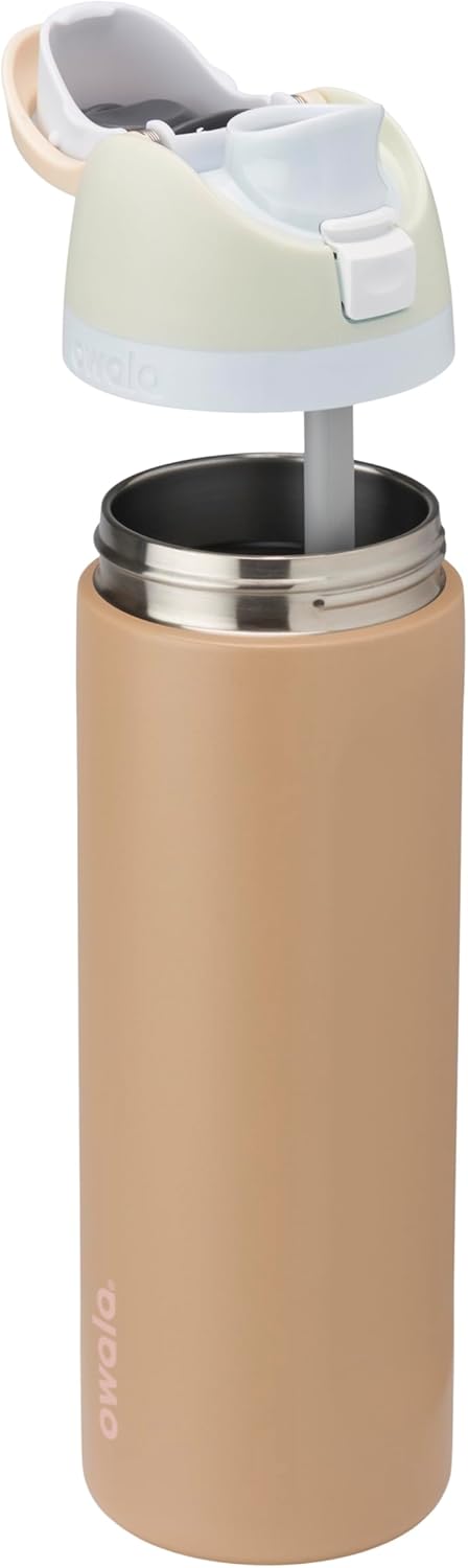 Owala FreeSip Insulated Stainless Steel Water Bottle with Straw, BPA-Free Sports Water Bottle, Great for Travel, 32 Oz, Denim