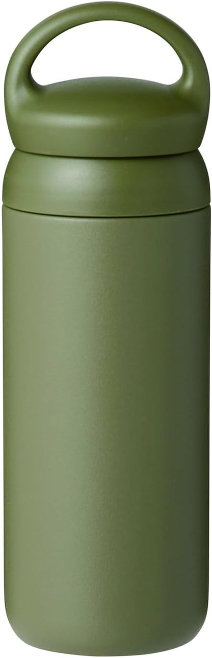 KINTO 21091 Day-off Tumbler, 16.9 fl oz (500 ml), White, Double Wall Vacuum Construction, Hot and Cold Insulation, Water Bottle